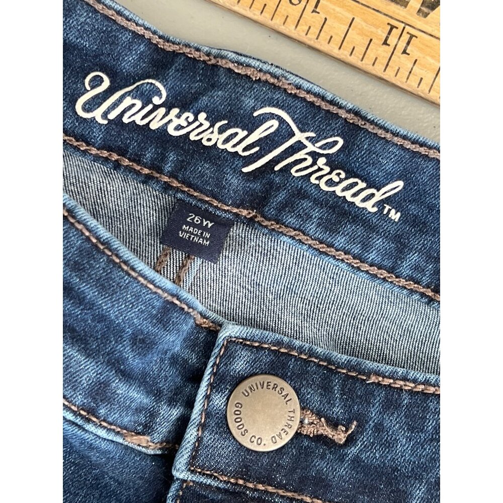 Universal Thread Distressed Jegging Size 26w Plus… - image 4